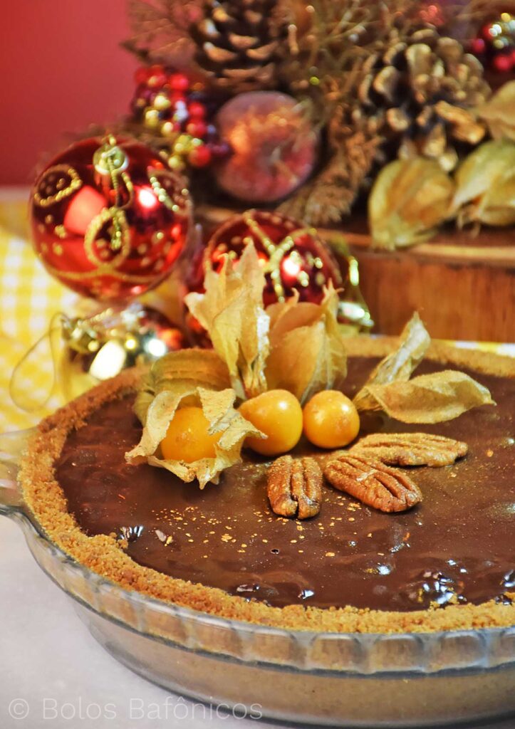 torta de natal de chocolate